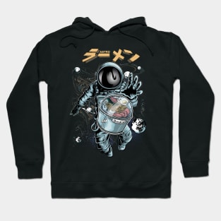 Ramen Noodles Astronaut Space - Aesthetic Edgy Streetwear Hoodie